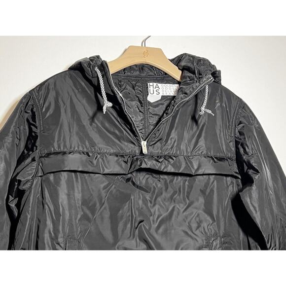 Golden Goose Haus EUC Black Hooded Puffer Anorak Jacket Size M - Picture 4 of 7
